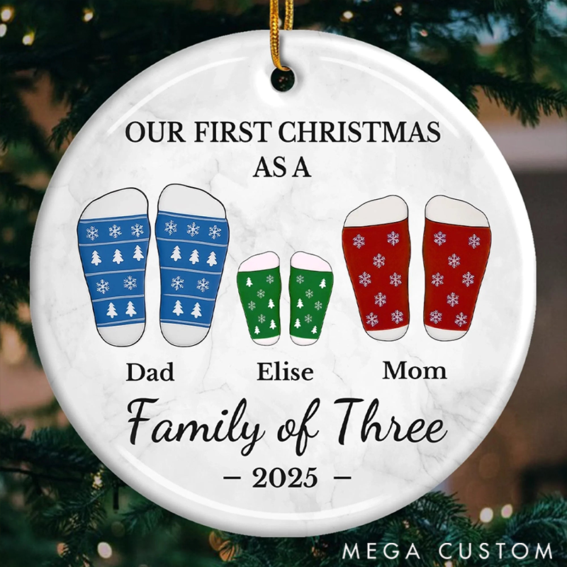 Personalized Family Christmas Ornaments Creating Lasting Memories of our First Christmas Together