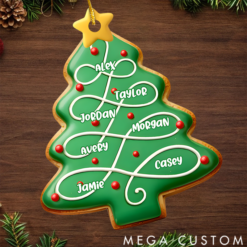 Personalized Christmas Ornament Birthday Gifts for Mom Dad Our Love is Evergreen