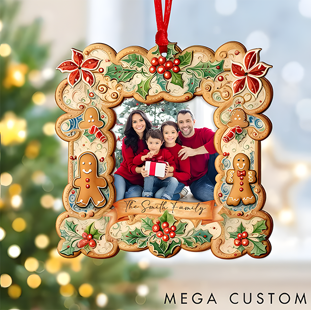 Personalized Photo Family Christmas Ornament Family Picture Ornament Gifts for Family