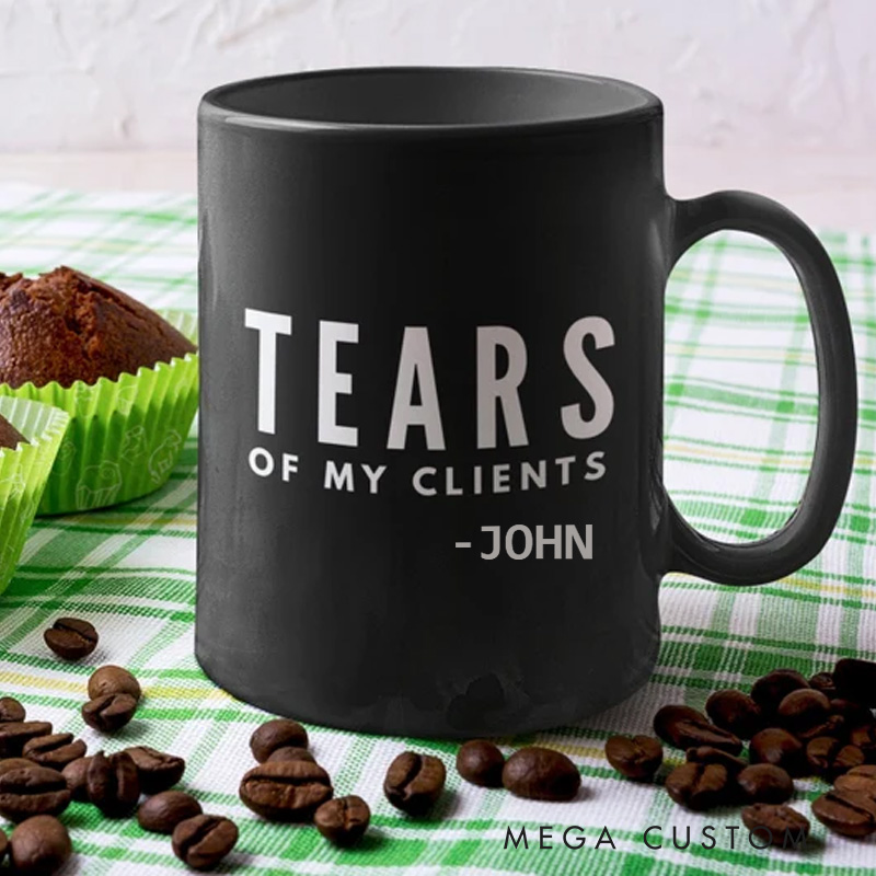 Personalized Funny Tears of My Clients Coffee Mug Athletic Trainer Gifts Personal Trainer Gifts, Gym Trainer for Personal Trainer Weight Lifters