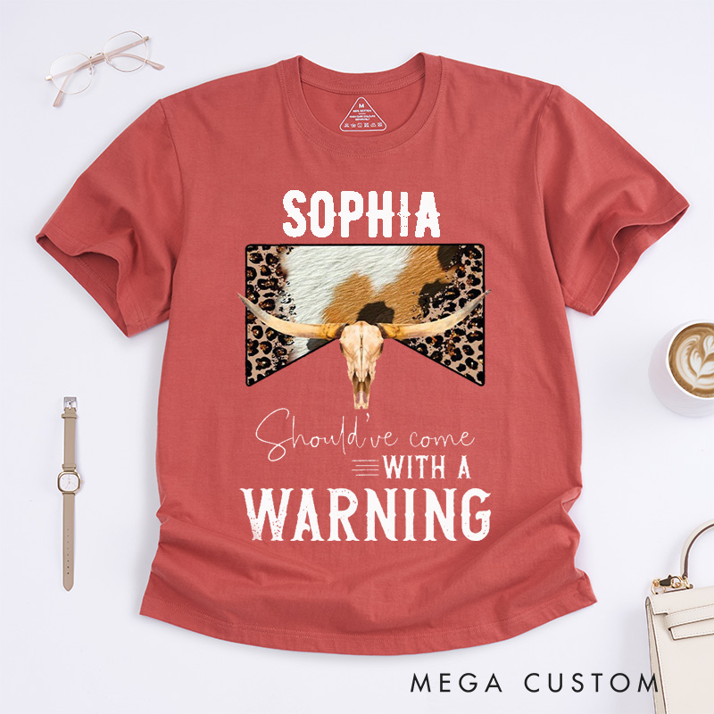 Personalized Cowgirl Skull Western Classic T-Shirts Custom Name Country Music Lovers Funny Gift for Women Men Friends Birthday Special Occasion