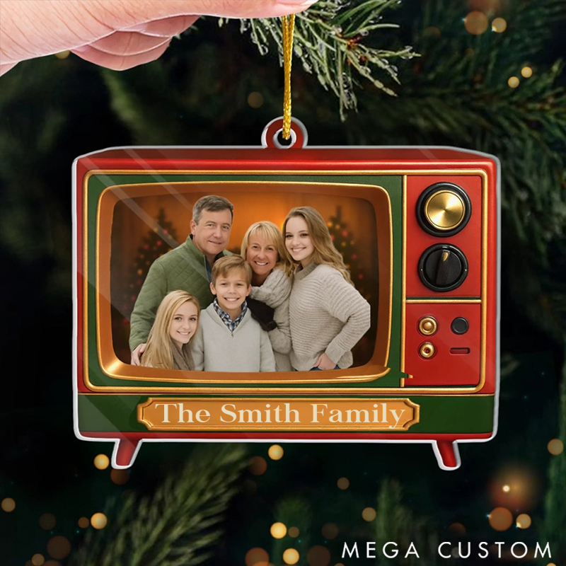 Personalized Christmas Ornament Custom Photo Acrylic Ornament Personalized Family Moments to Screen