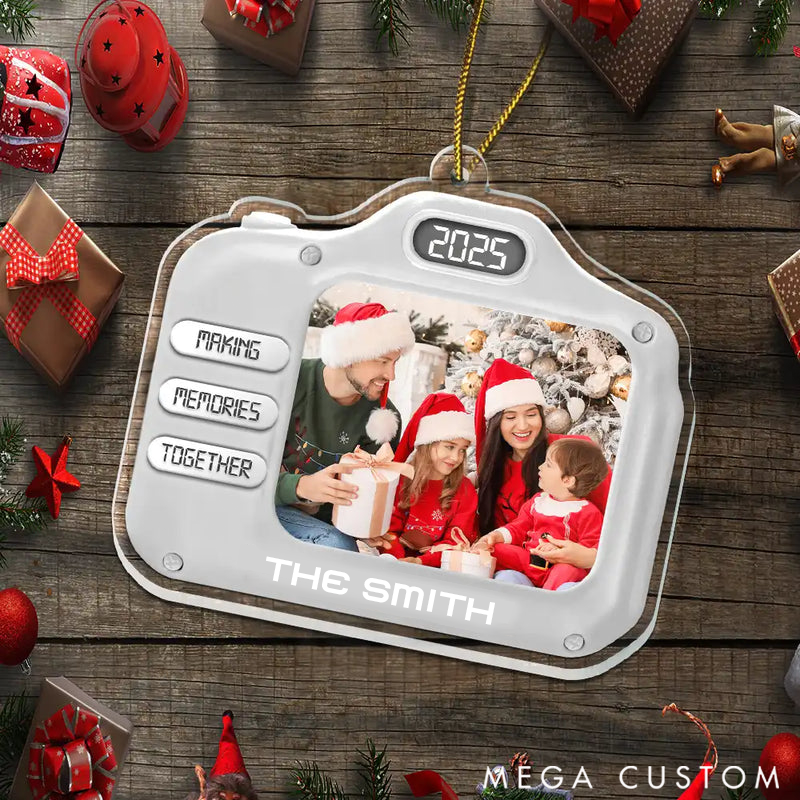 Personalized Christmas Ornament Custom Photo Family Christmas Making Memories Together