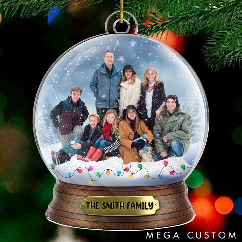 Personalized Christmas Ornament Custom Photo Christmas Gift for Family Members
