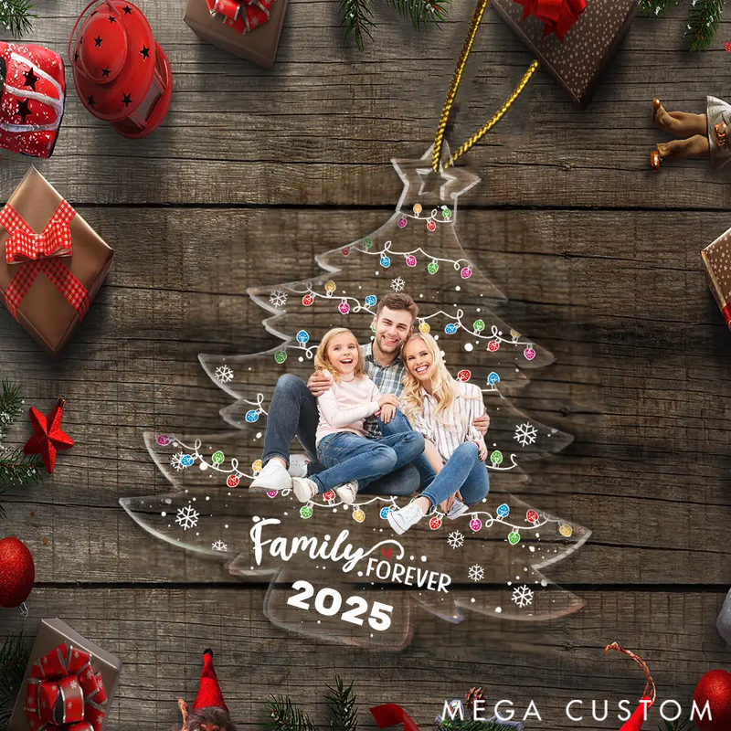 Personalized Christmas Ornament Custom Photo Family Friends Christmas Tree