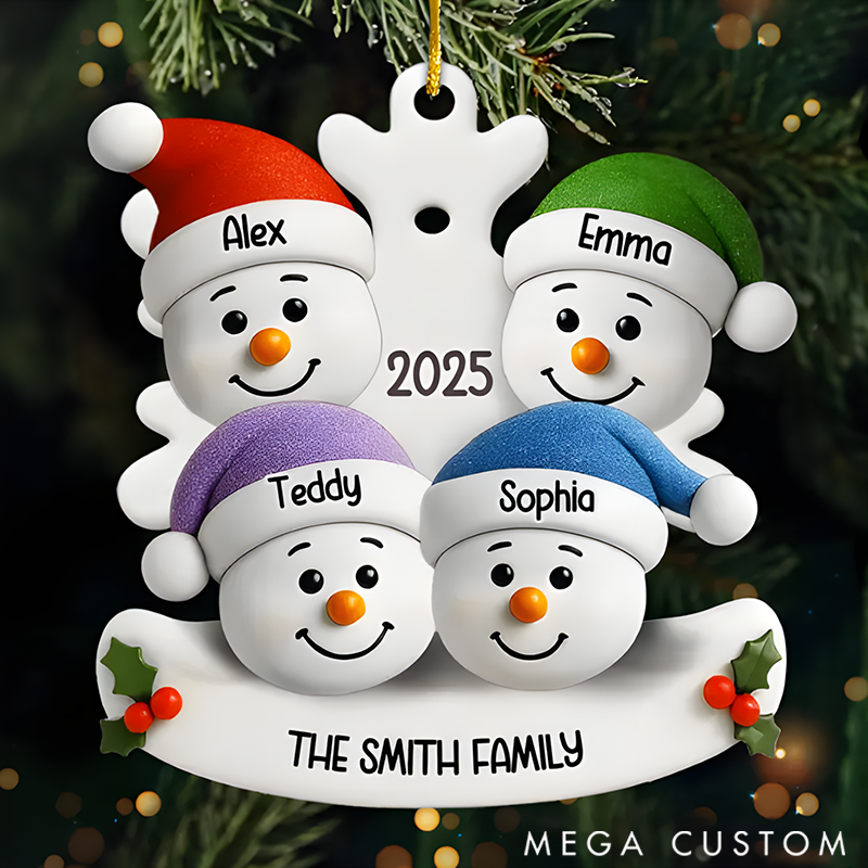 Personalized Family Christmas Ornaments Warm Hearts Together
