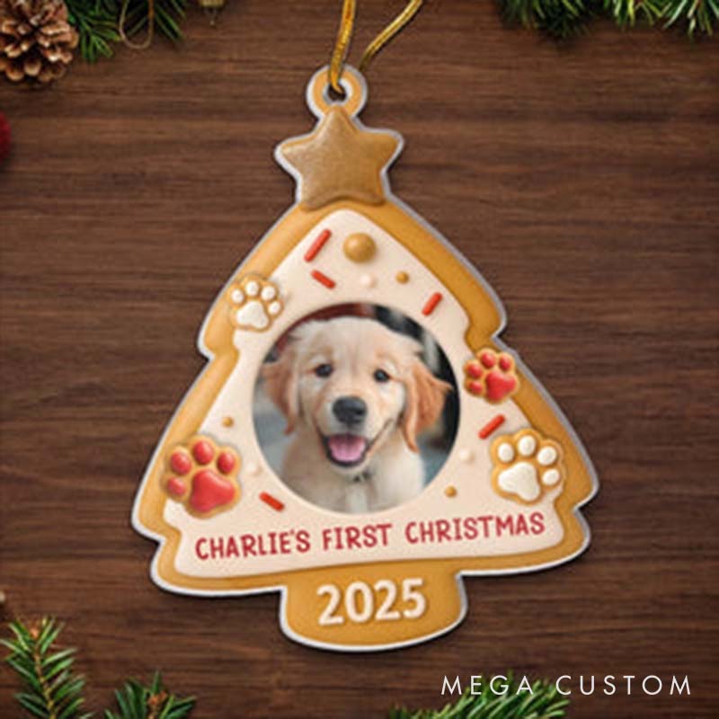 Personalized Pet Lover Santa I’ve been a Good Pup Christmas Ornament 