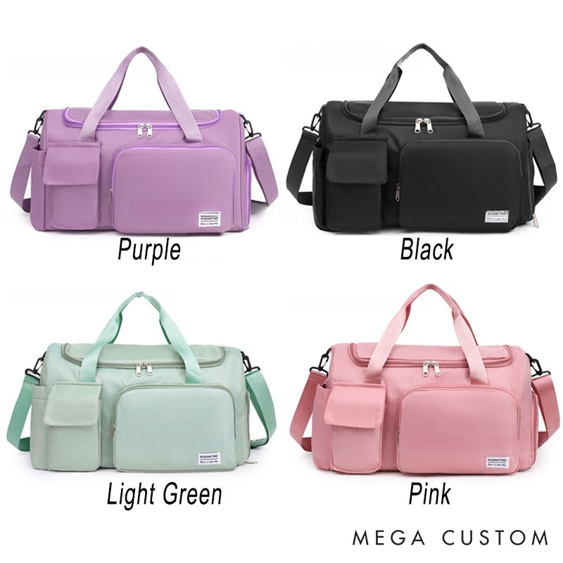 Personalized Waterproof Travel Bag Gift for Travel Enthusiasts with Birth Flower