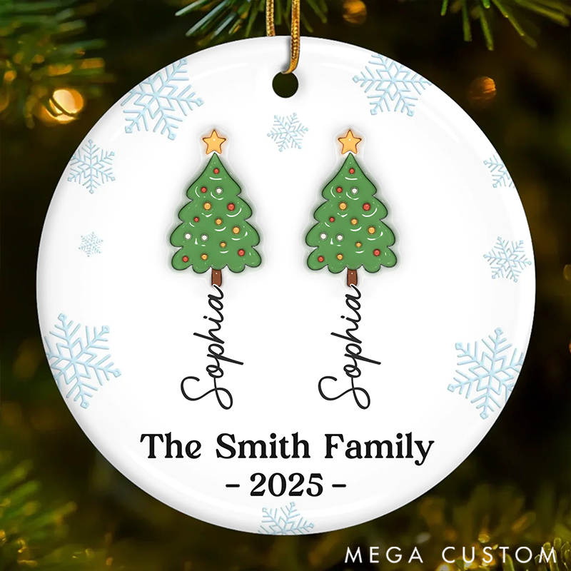 Personalized Family Christmas Ornaments Our Festive Family Forest