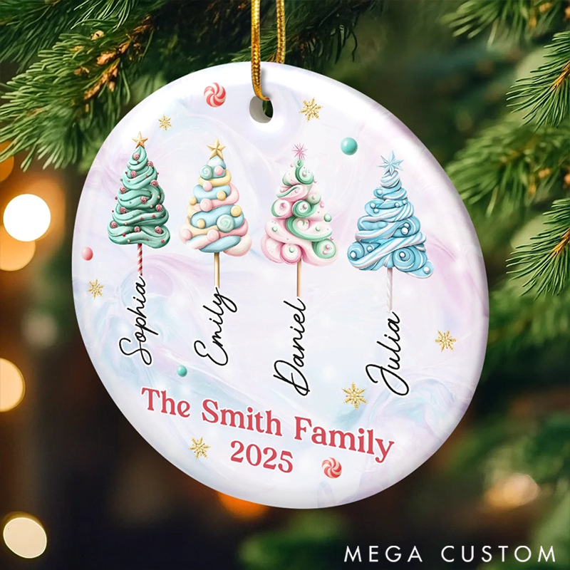 Personalized Family Christmas Ornaments Our Family Our Strength