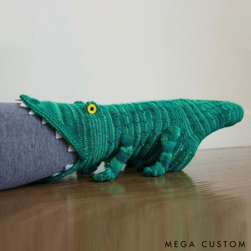 Personalized Christmas 3D Knit Animal Socks Gift for Her from Knitting Lovers