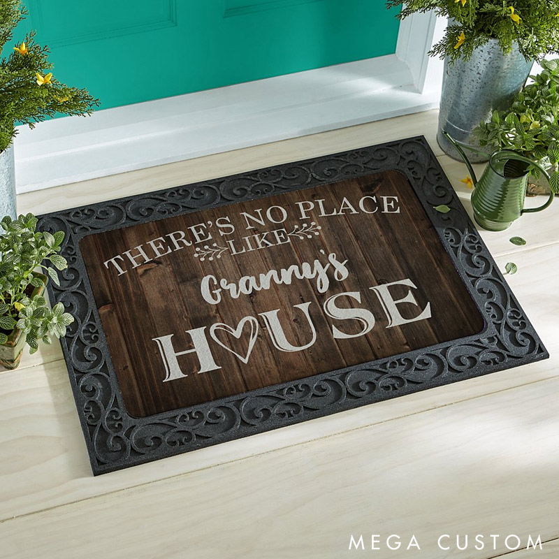 Personalized Granny's House Door Mat Custom Welcome Mat Indoor Outdoor Decor Housewarming Gift for New Home