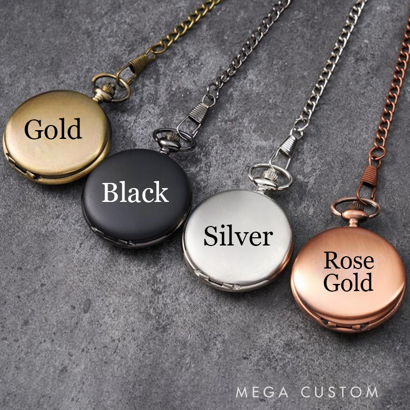 Personalized To My Grandson Watching You Grow Love from Grandma Pocket Watch Gift for Grandsons