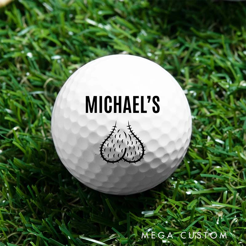 Personalized Golf Balls with Cbustom Names and Fun Patterns, Perfect for Golf Lovers and Unique Gifts