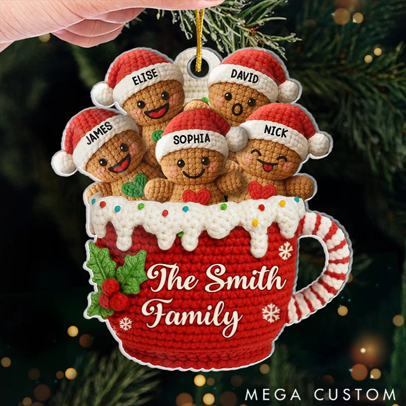 Personalized Family Ornaments Love Gathers Around Us