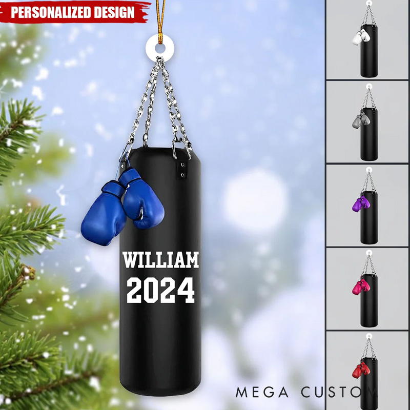 Personalized Fitness Gym Boxing Ornament Gift for Boxing Lover