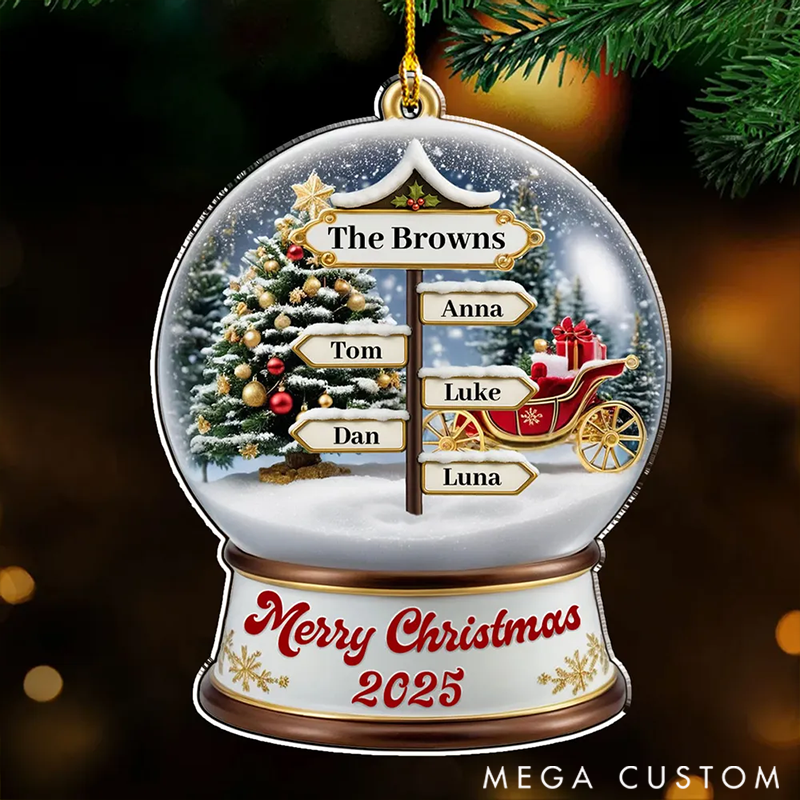 Personalized Family Ornaments Family Love Christmas