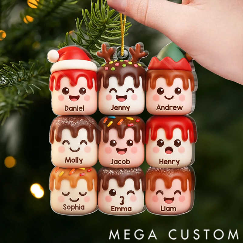 Personalized Joy Shines Within Acrylic Ornament Christmas Birthday Gifts for Family