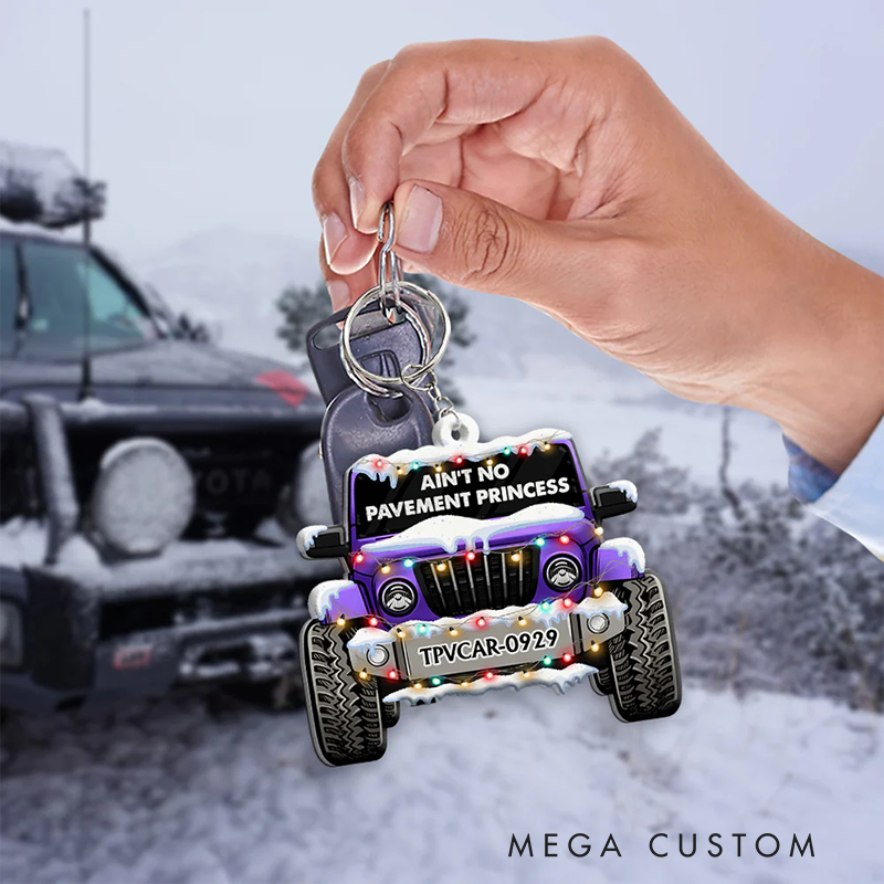 Personalized Acrylic Keychain Custom Name Keychain Gift for Racer and Car Lovers