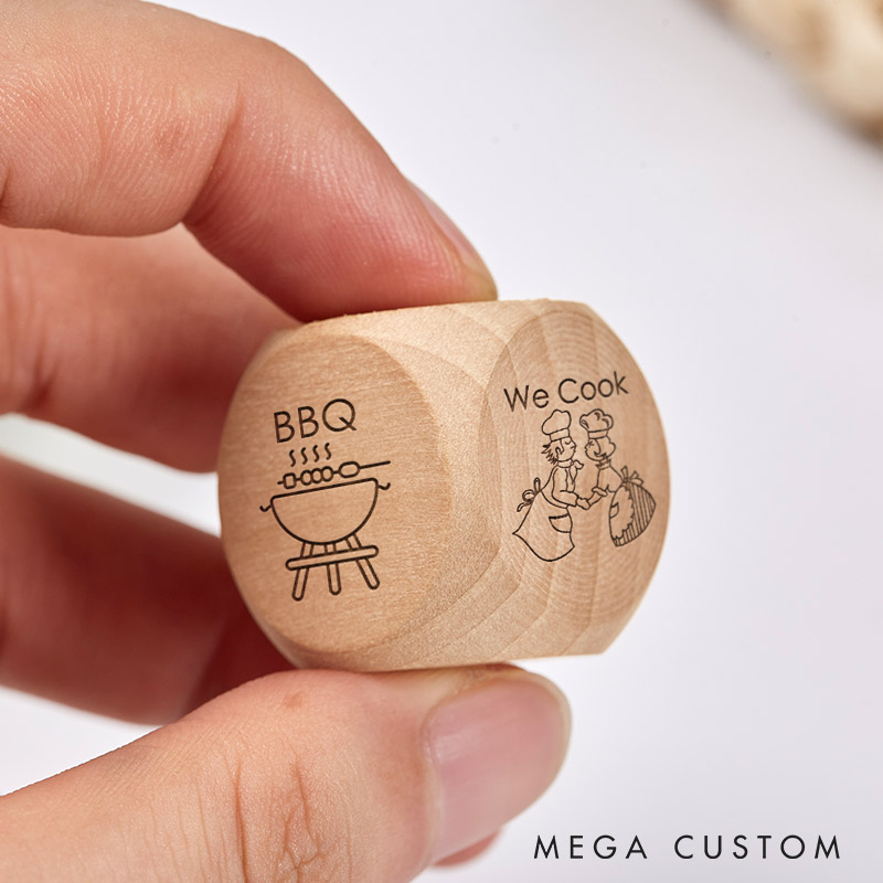 Personalized Couple Couple Date Night Dice Newlyweds Sexy Position Dice Valentine's Day Gift for Husband Wife Boyfriend Girlfriend Date Night Ideas