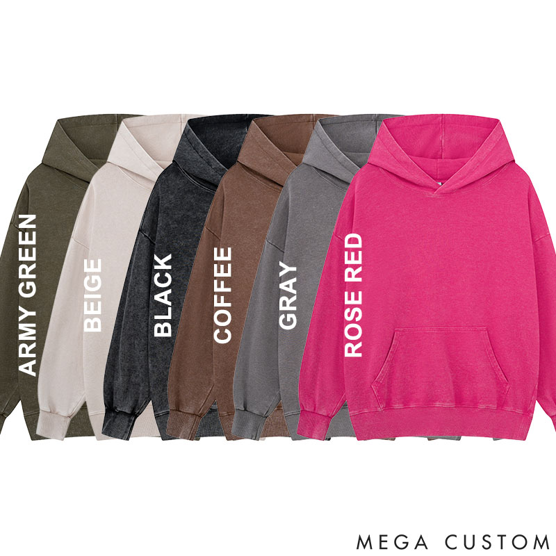 Personalized Dog Lover Service Human Cartoon Classic Washed Hoodies