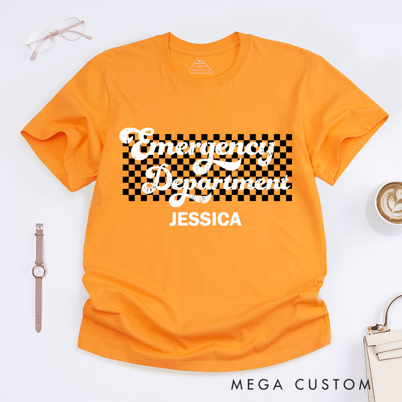 Personalized Nurse T-Shirts Emergency Department Fashion Design T-Shirts