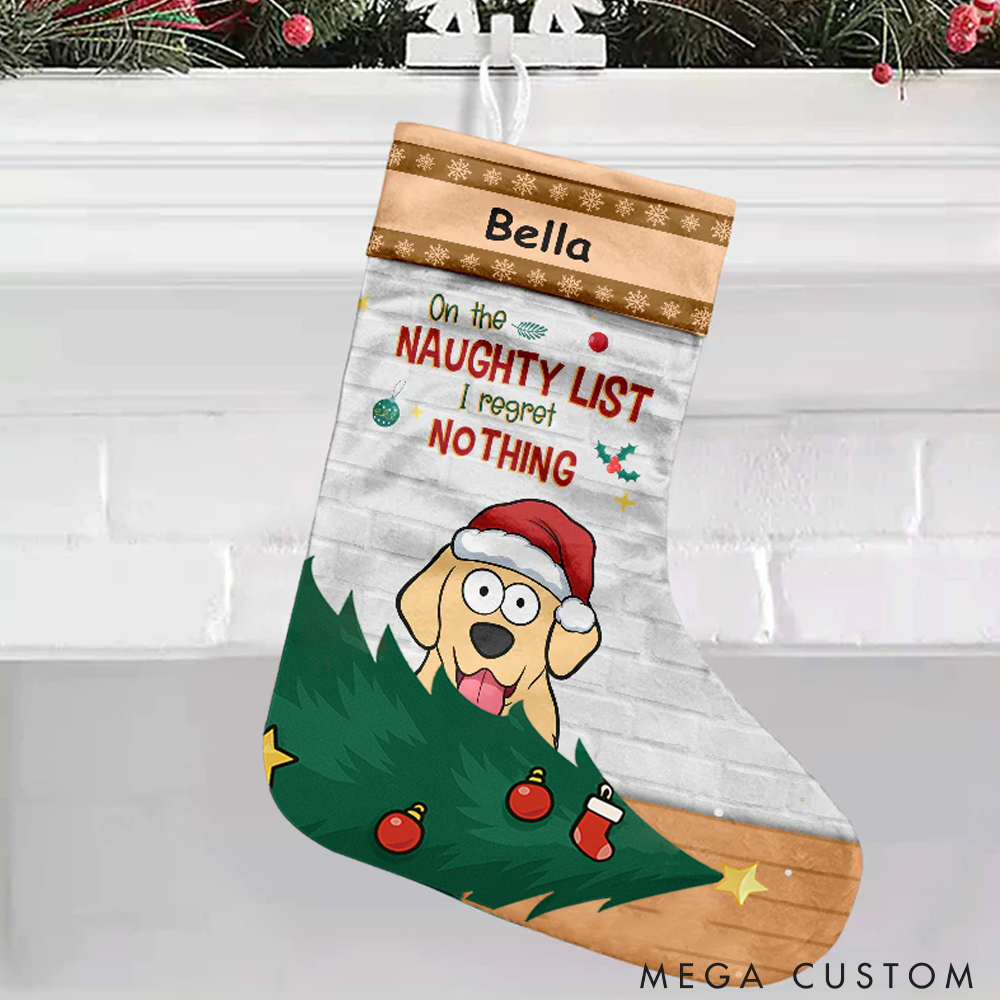 Personalized Dog Lover Dear Santa I've been a Very Good Dog this Year Christmas Stockings