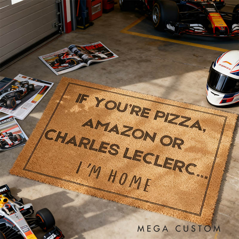 Personalized Racing Fan Doormat Custom Family Name Funny Welcome Mat Gift for Racers and Racing Lovers