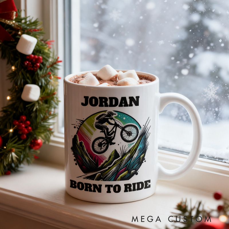 Personalized Mountain Bike Legend Mug Race Bike Mug Cyclist Mug Bicycle Coffee Cup Bicycle Tea Cup Bicycle Ceramic Mug Gift For Him