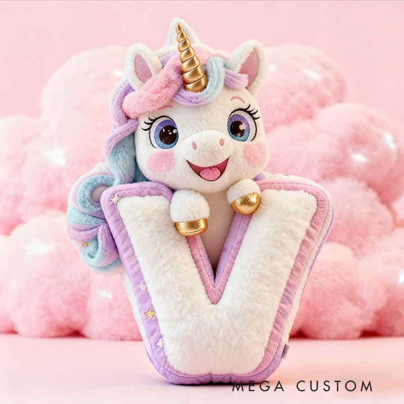 Personalized Unicorn Pillow with Colorful Mane and Magical Design for Whimsical Decor and Enchanting Holiday Gifts Graphic 3D Print Pillow