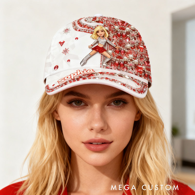 Personalized Graphic 3D Print Dancer Baseball Cap with Your Name Hair Color for Dance Lover Perfect Gift for Shopping Dancing and Parties