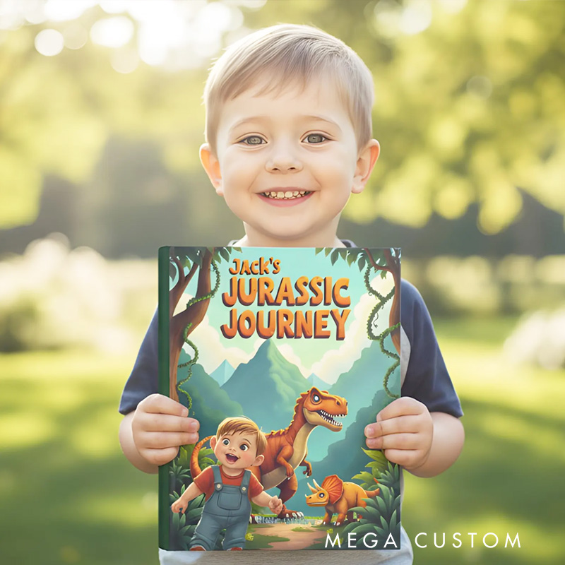 Personalized Dinosaur Storybook for Children’s Bedtime Book with Name Bedtime Storybook for Kids Boy Girl Grandchild Birthday Gift Christmas Gift