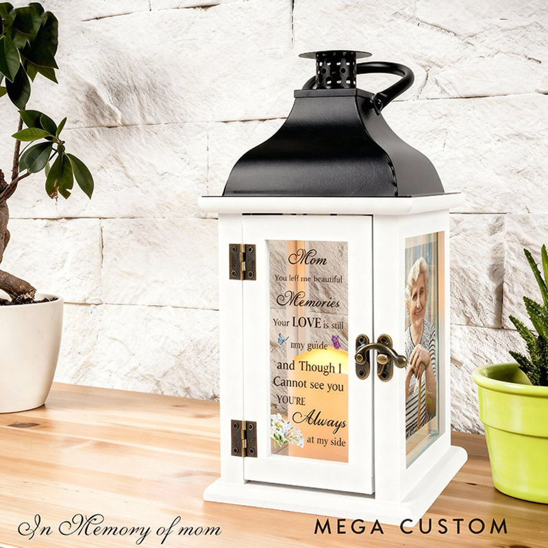 Personalized Memorial Lantern Bereavement Gifts in Memory of Loved One with LED Candle and Remote Sympathy Gifts