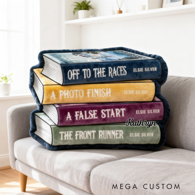 Personalized Bookish Throw Pillow Book Lover Pillow Book Pillow with Name for Reader Bookworm Gift for Reading Lover Pillow