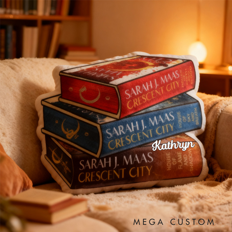 Personalized Book Throw Pillow Book Lover Pillow Bookish Pillow with Name for Reader Bookworm Gift for Reading Lover Pillow