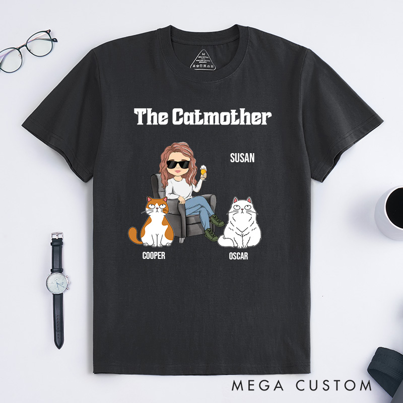 Personalized Cat Lover the Catmother T-Shirt