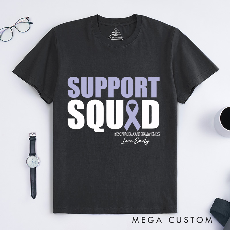 Personalized Esophageal Cancer Awareness T-Shirt Stomach Cancer Awareness Gift