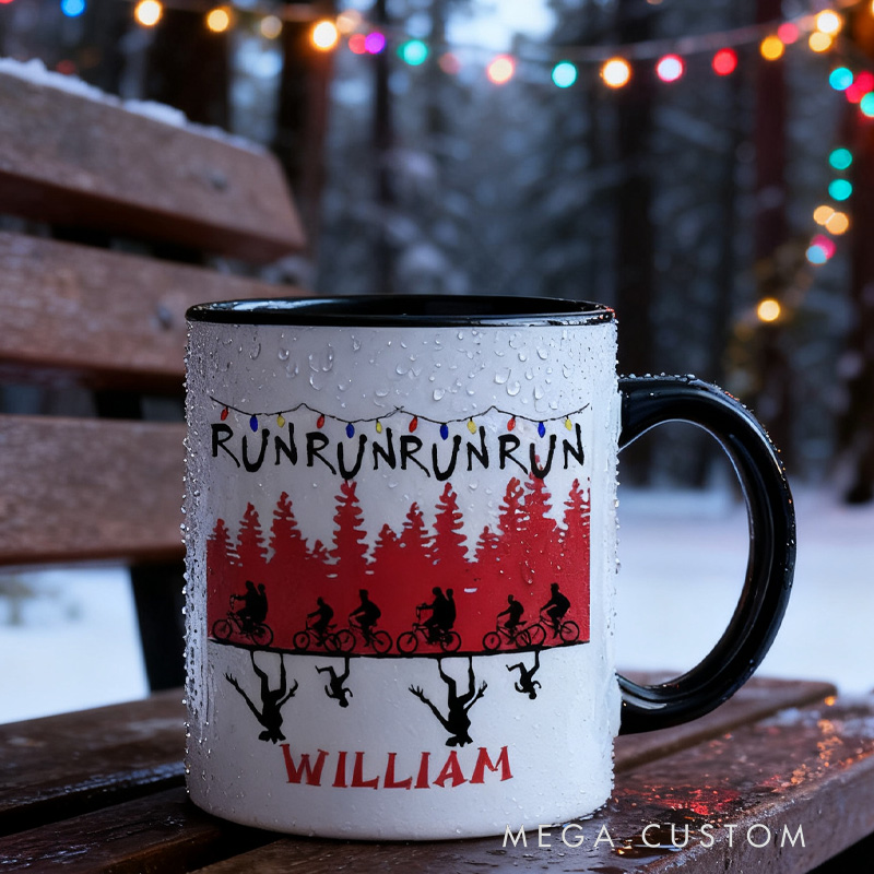 Personalized Christmas Things Cyclist Coffee Mug Funny Bicycle Gift Lover Mug Cyclist Gift Mountain Biker Gift Cycling Gift Bike Gift Bicyclist Mug Colour Options Available