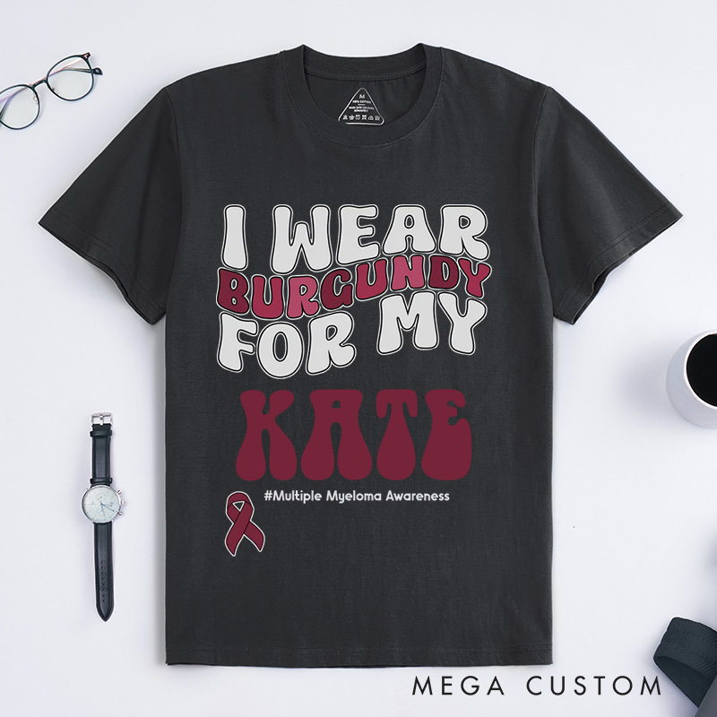 Personalized Multiple Myeloma Matching T-Shirt Cancer Awareness Month Gift