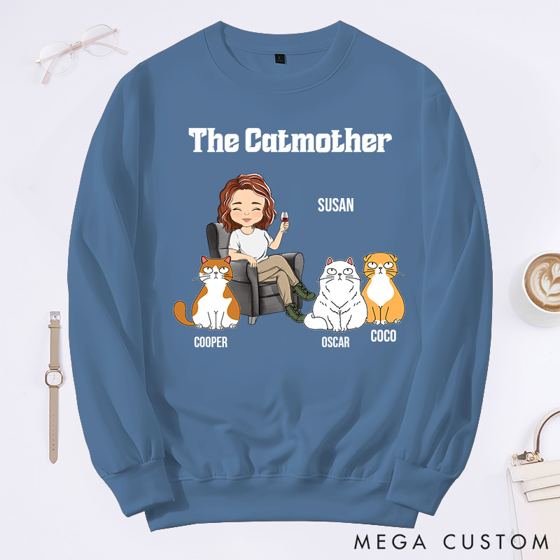Personalized Cat Lover the Catmother Classic Sweatshirts
