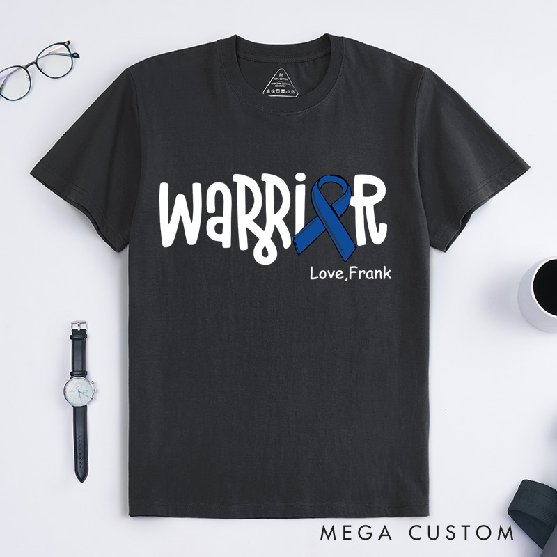 Personalized Colon Cancer T-Shirt Colorectal Gift Cancer Awareness Month Gift