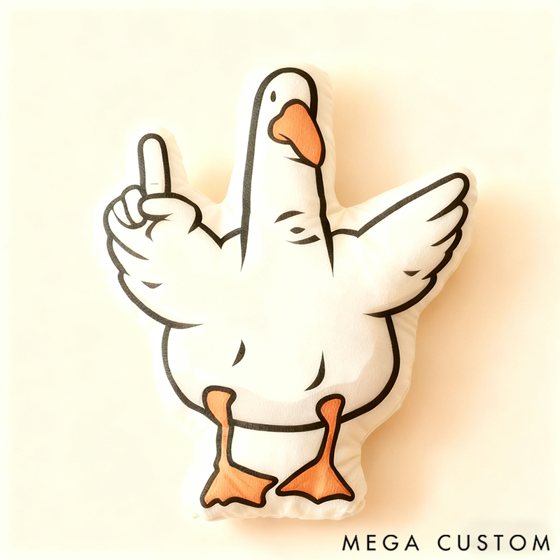 Personalized 3D Print Family Fun Gesture Pillow Is It a Goose or Duck? Maybe It's Seagulls
