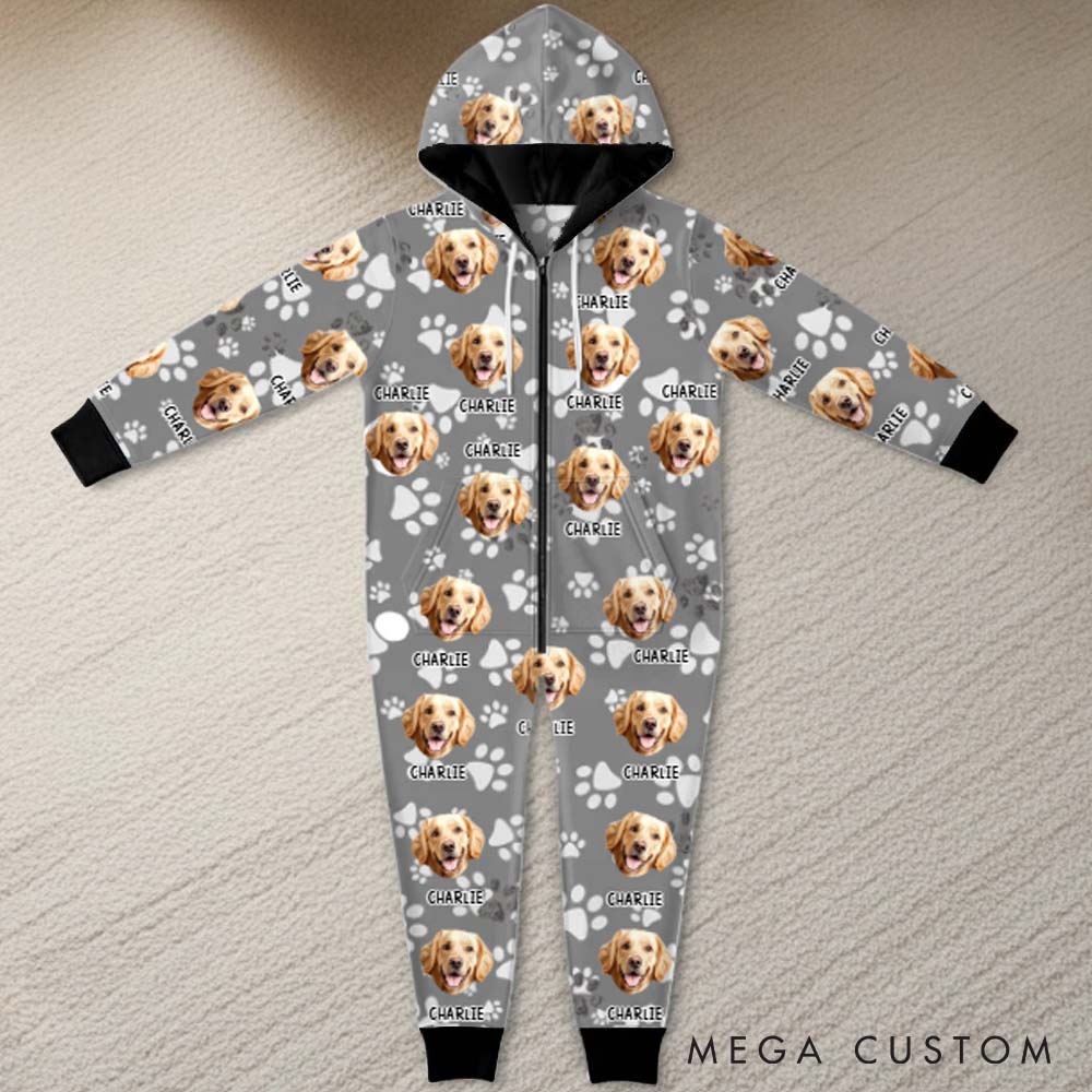 Personalized Pet Lover Custom Photo Adult Onesie