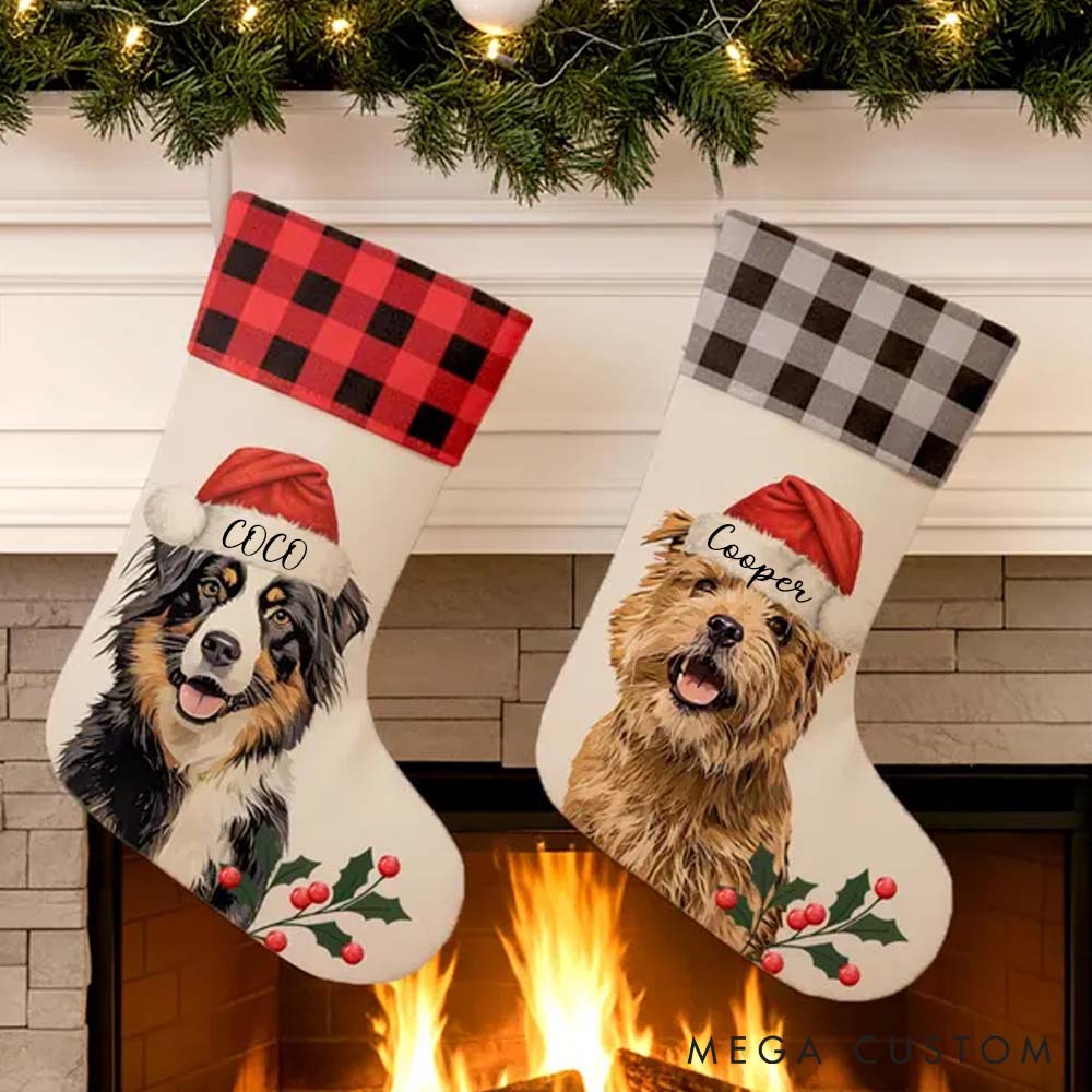 Personalized Pet Lover Custom Pet Stocking Christmas Stockings