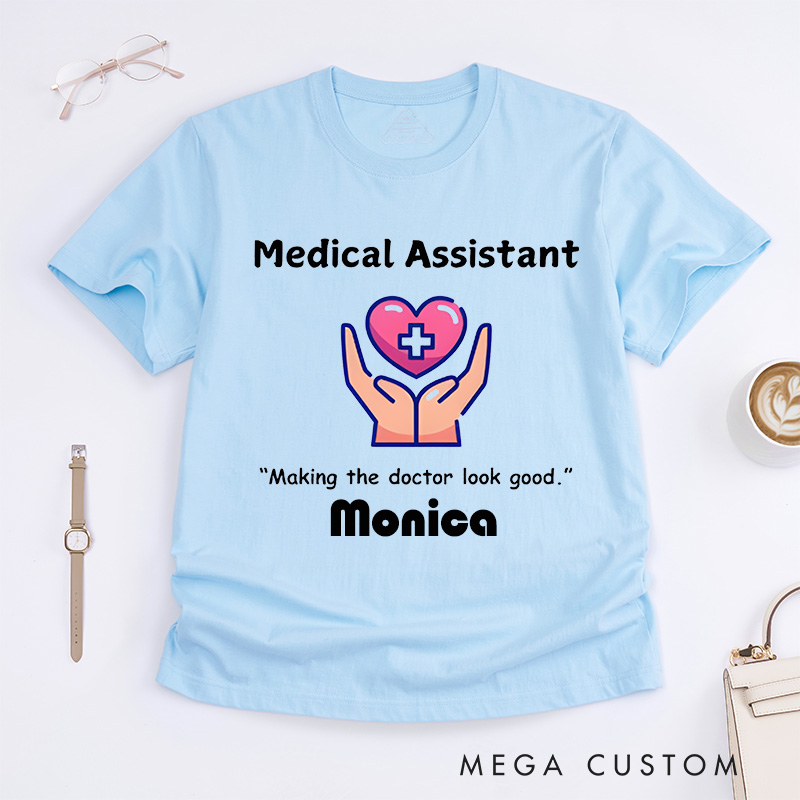 Personalized Nurse T-Shirts Bold Medical Assistant Design T-Shirts