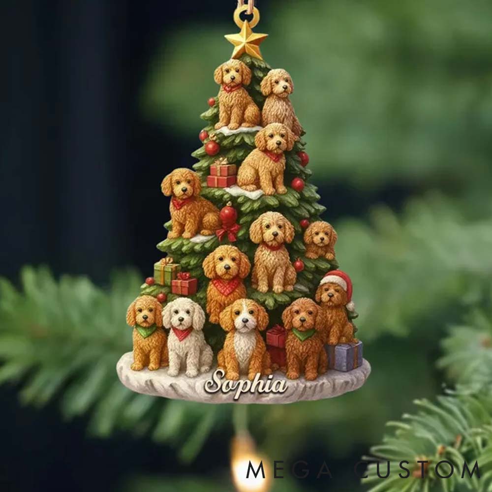 Personalized Pet Lover Custom Pet Photo Trees Christmas Ornament