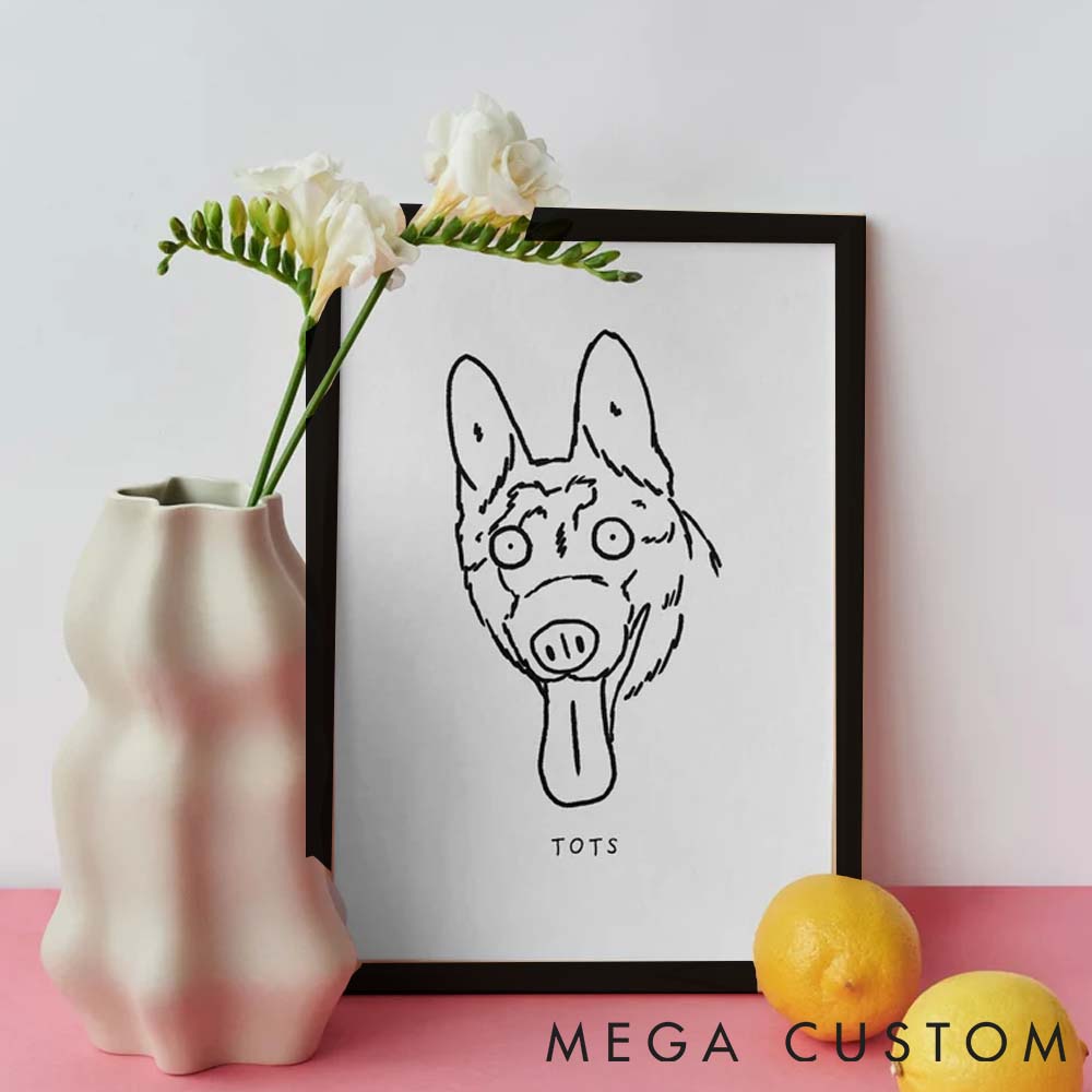 Personalized Pet Lover Custom Christmas Pet Portrait