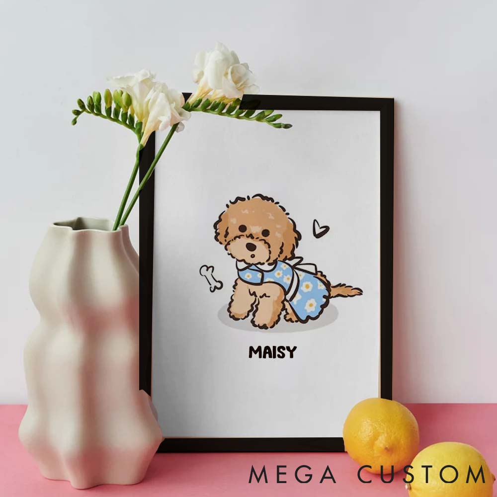 Personalized Pet Lover Custom Funny Pet Caricature Pet Portrait