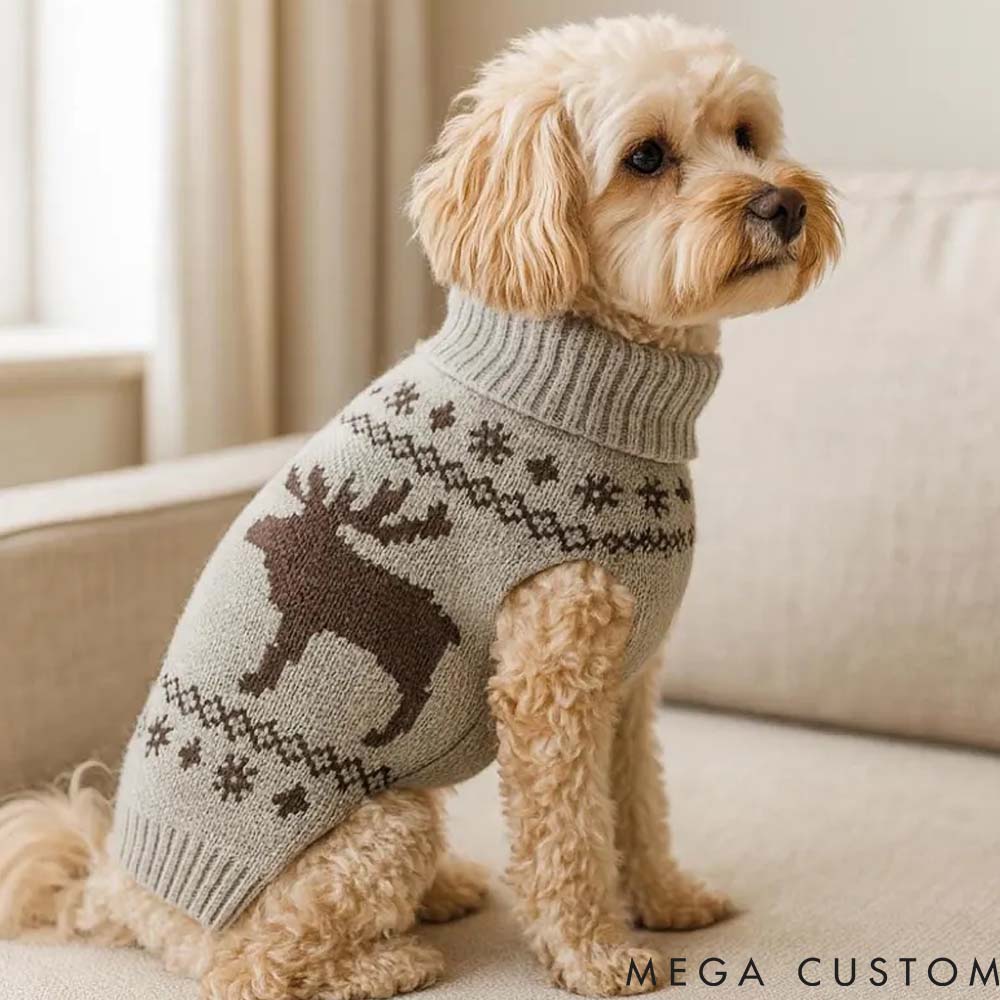 Personalized Dog Sweater with Name Christmas Gifts Ugly Sweater