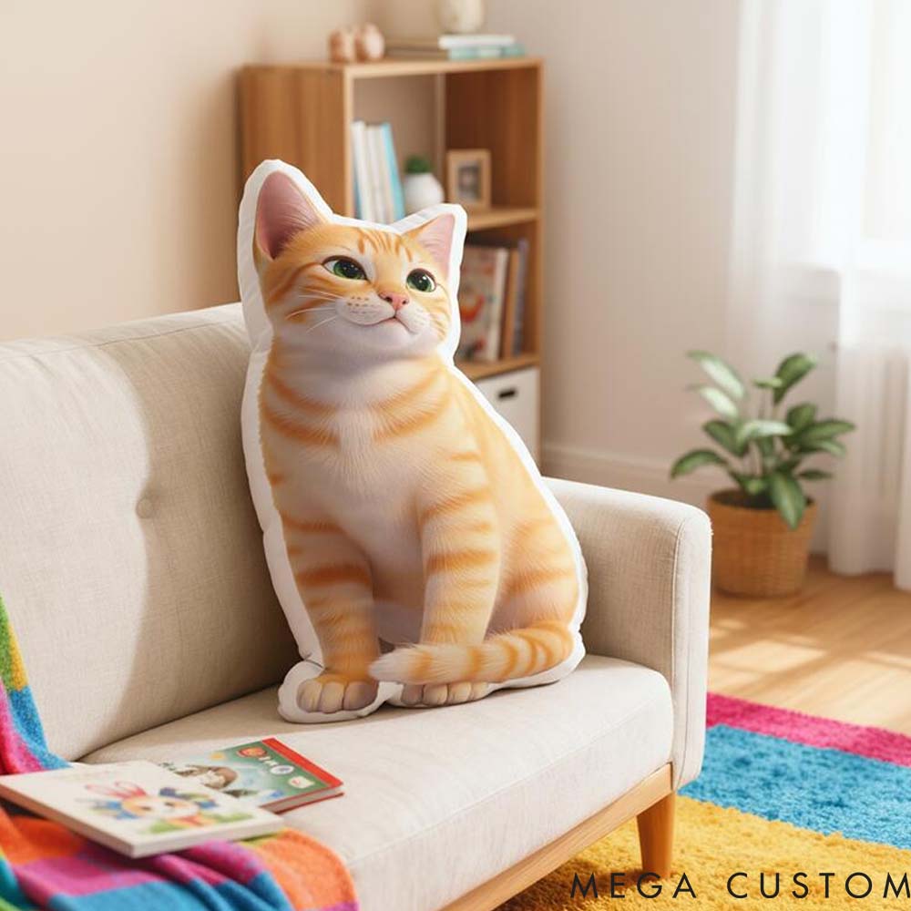 Personalized Pet Lover Cartoon Pet Photo Pillow Graphic 3D Print Pillow
